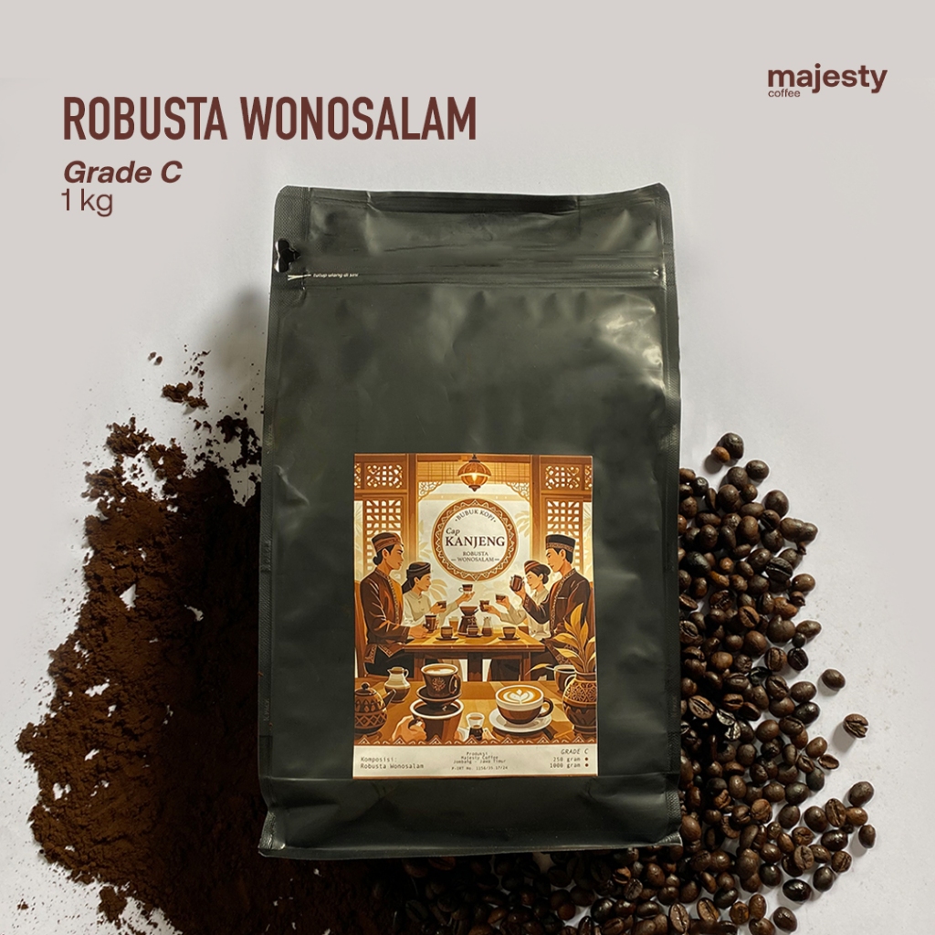 

[1kg] Cap Kanjeng Kopi Bubuk Robusta Wonosalam || GRADE C