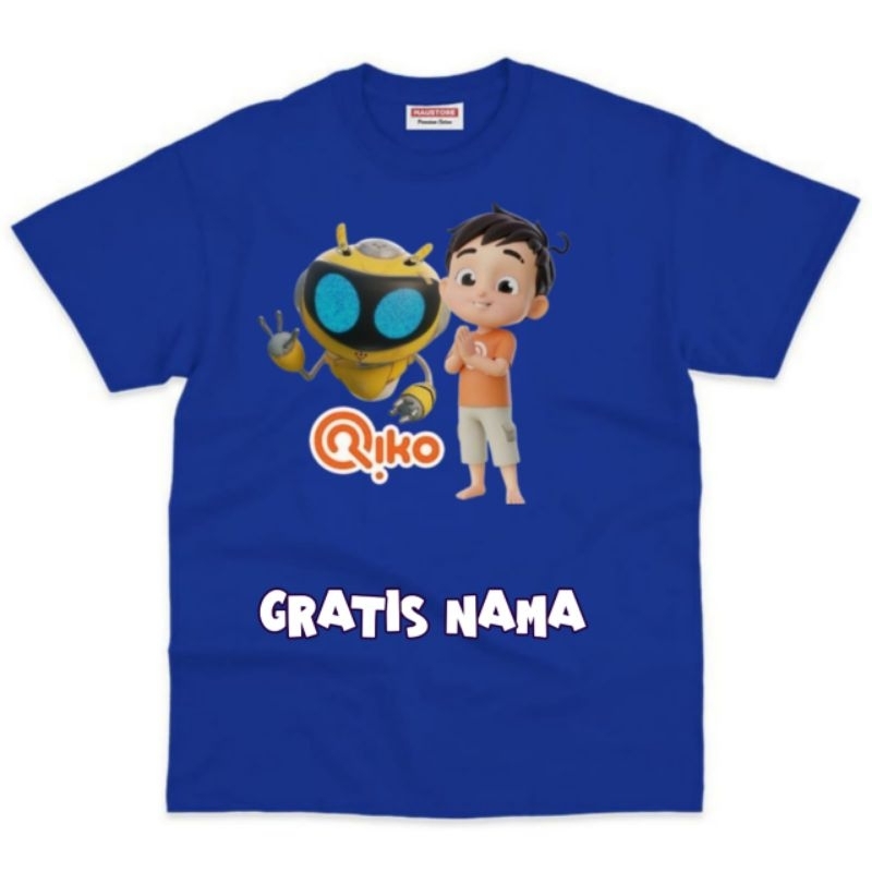 Baju Kaos Anak Laki-laki lengan pendek RIKO Gratis Nama