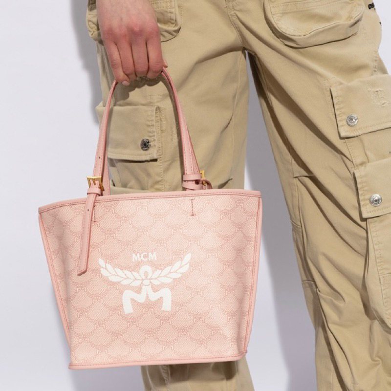 Original MCM Mini Himmel Shopper Tote Bag in Lauretos