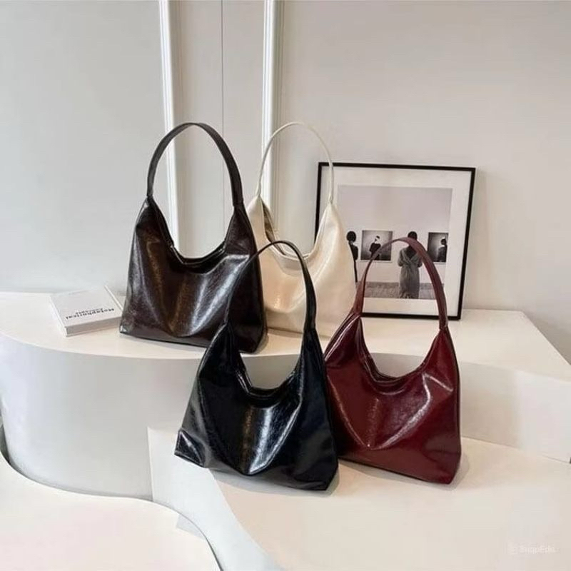 Tas Totebag kuliah wanita estetik jemima PU sintetis leather premium