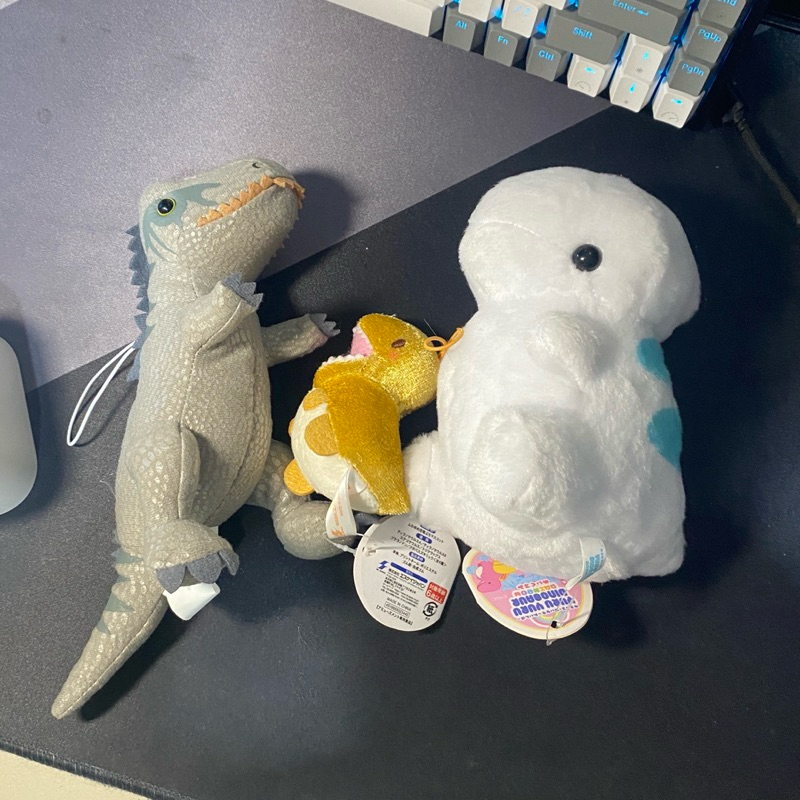 Gantungan Kunci Ganci Plush Keychain Dinosaurus Dino Jurassic Park Japan Yuru Yuru Kyoryu