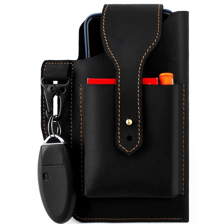 Tas HP Handphone TS09 Kulit Pria Branded Tas Cowok 100% KULIT