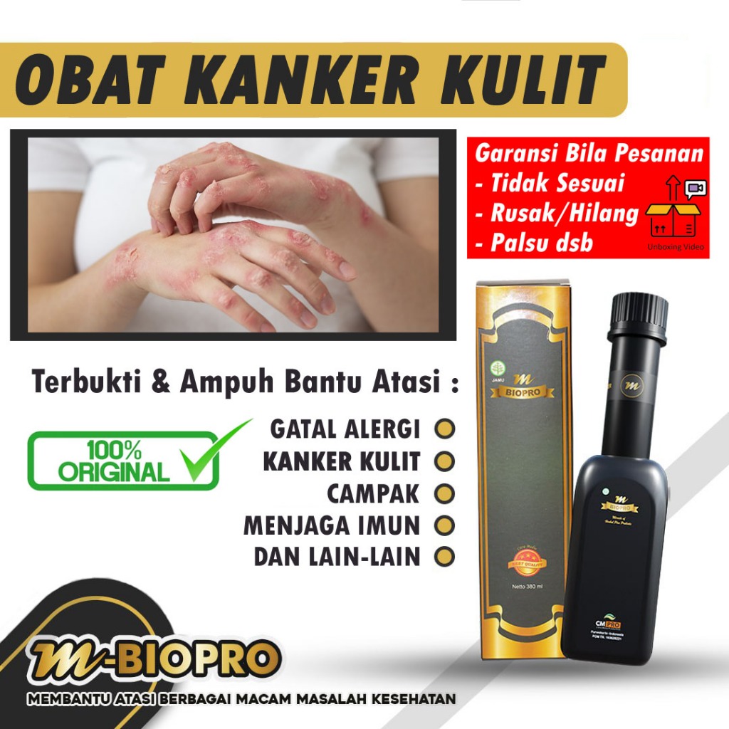 M BIOPRO 100% ORIGINAL OBAT KANKER KULIT PALING AMPUH HERBAL BPOM