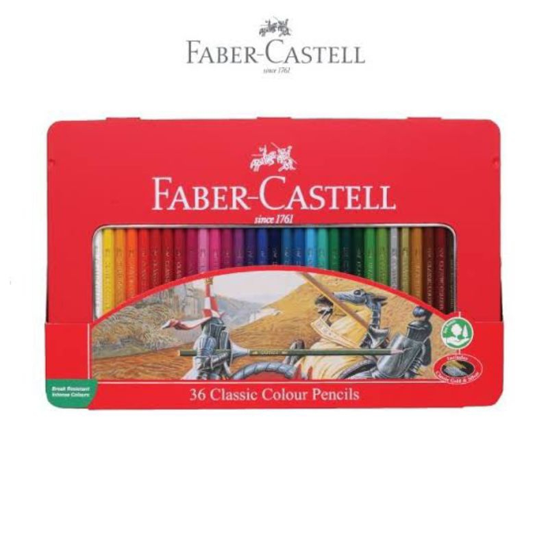 

Faber Castell Pensil Warna 36 Classic Colour Pencils Kaleng