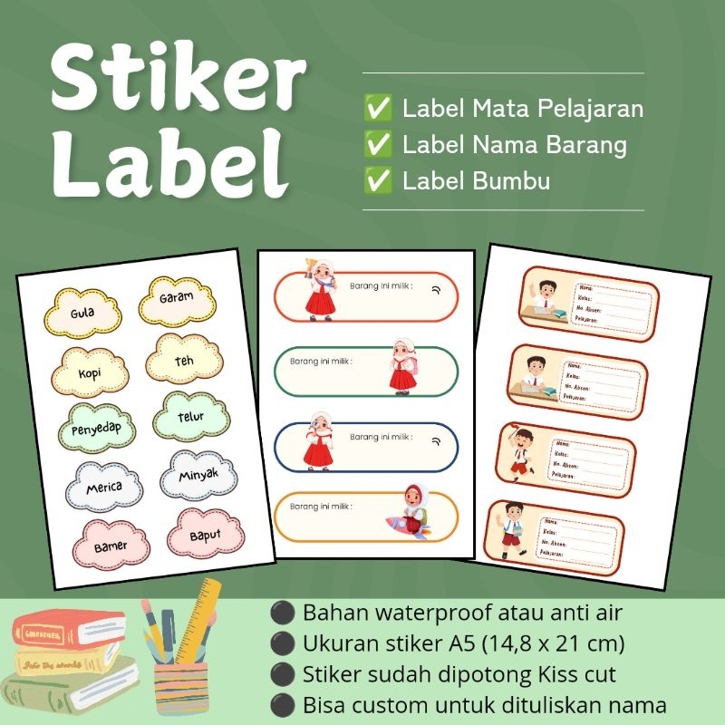 

STIKER LABEL MATA PELAJARAN