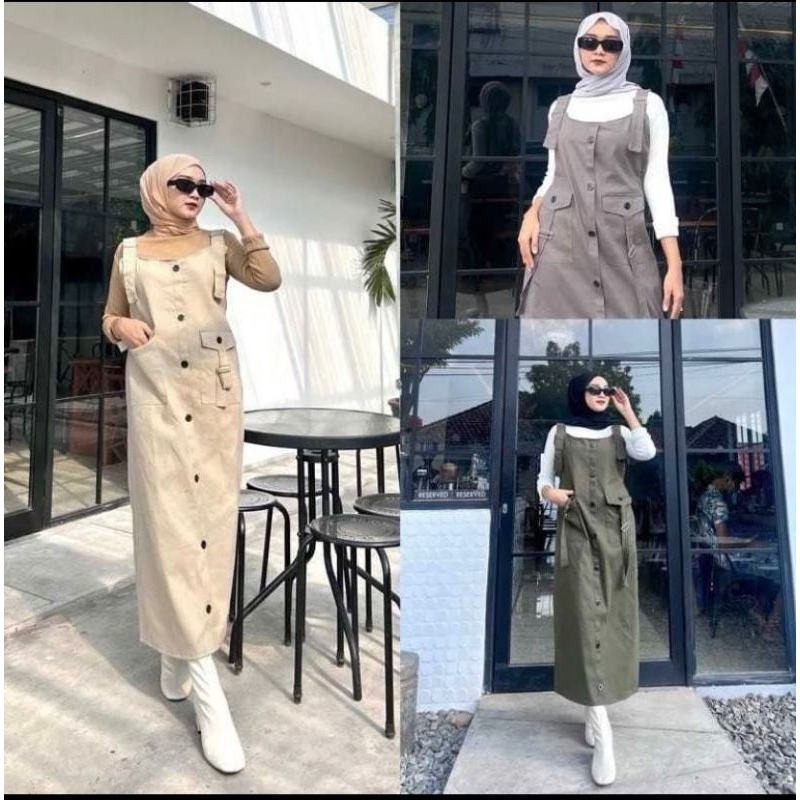 Overall Inara Jampsuit remaja Wanita korean Styal Terbaru Kekinian