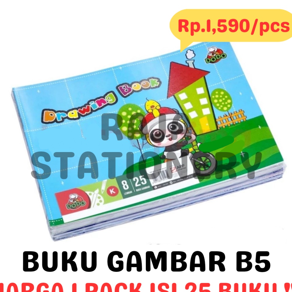 

Big Order SIDU DRAWING BOOK B5 DODO KECIL BUKU GAMBAR B5 SKETSA ANAK DODO BY SINAR DUNIA PACK 25PCS