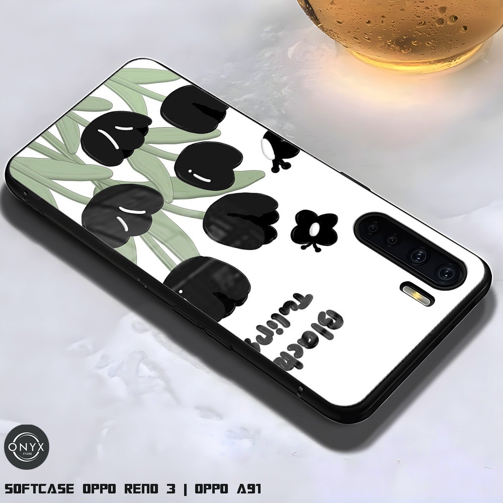AA12 SOFTCASE OPPO RENO 3 | OPPO A91 AESTETIC CUTE | Casing Glossy Kilau keren | Kesing Lucu aesteti