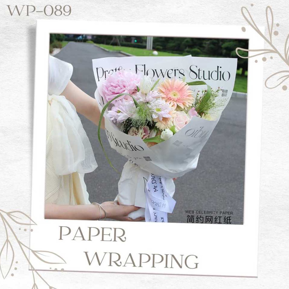 

Pasti Populer 5 LEMBAR WP89 KERTAS PEMBUNGKUS BUKET BUNGA FLOWER WRAPPING LOVE SUMMER KOREAN STYLE BOUQUET FLORIST ANTI AIR