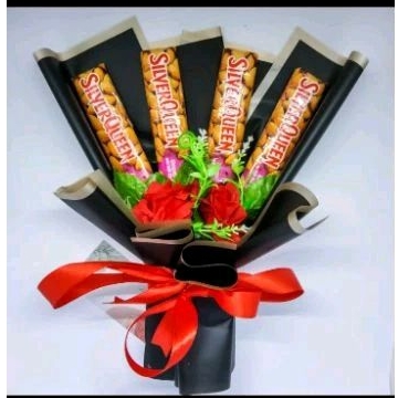 

buket coklat Silverqueen kartu ucapan