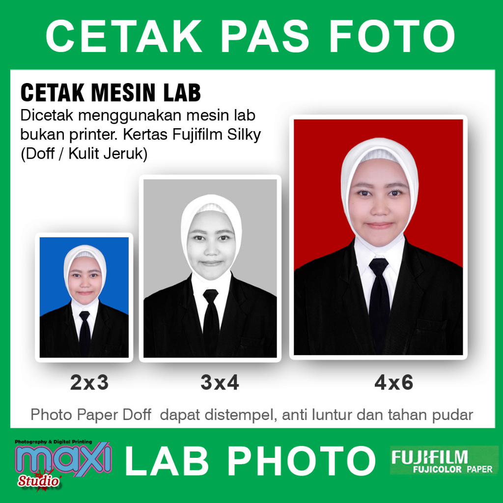 

Paket Cetak Foto Online Lab Ukuran 4x6 3x4 2x3 / Foto Ijazah Doff Kulit Jeruk