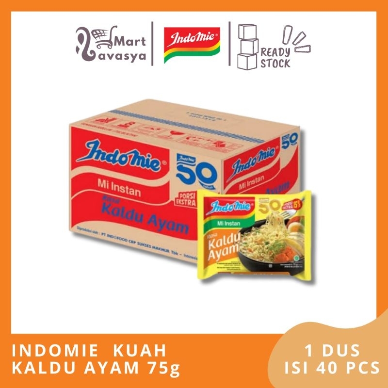 

INDOMIE KUAH KALDU AYAM 75g - 1 DUS ISI 40 PCS - KOTA BANDUNG - LAVASYA MART