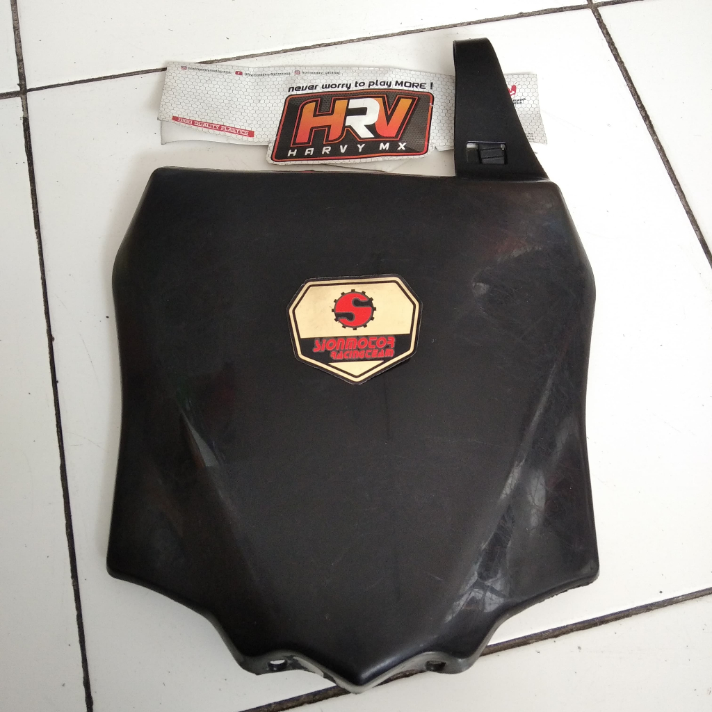 Plat Number Start / Cover Plat No Start / Papan Nomor Start KX 85 Hitam HRV
