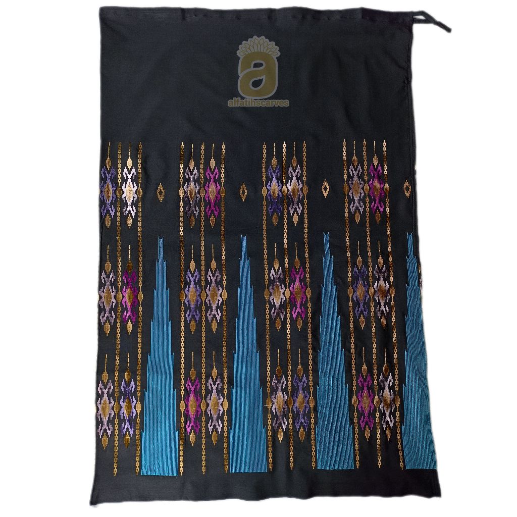 [Motif E] Sarung Lagosi Sutra Bordir / Sarung Bordir / Sarung Serut / Sarung Sutra Sengkang / Sutera