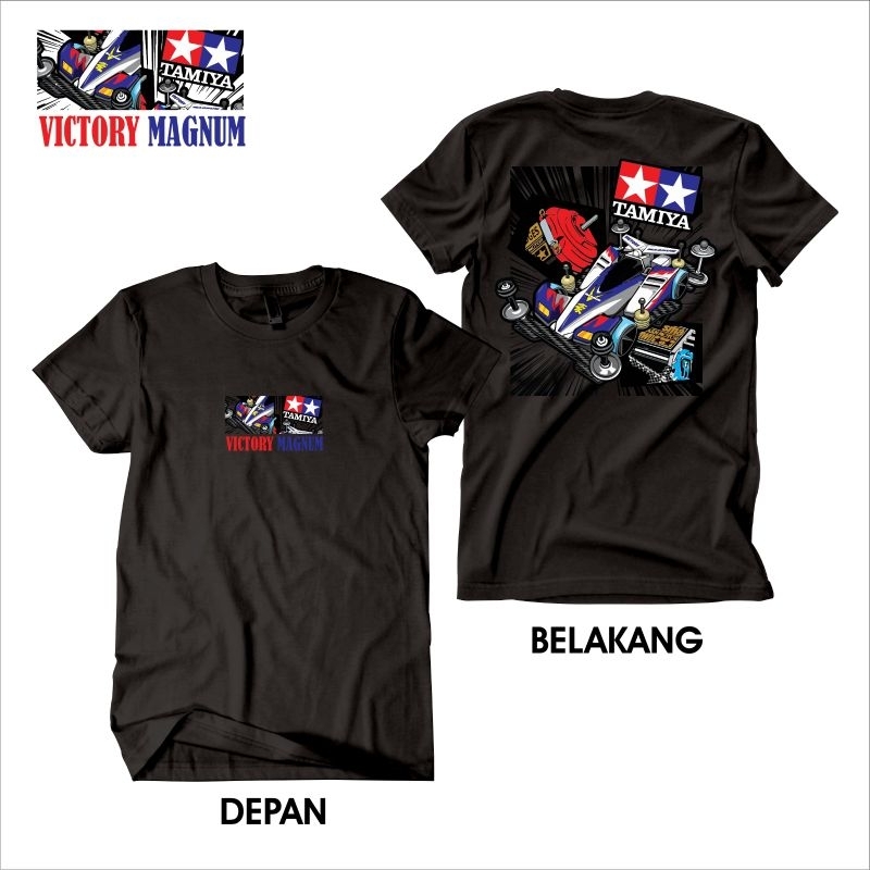 Kaos Nostalgia Unik Tamiya Victory Magnum Kaos Tamiya Mobil Mainan Mini 4wd