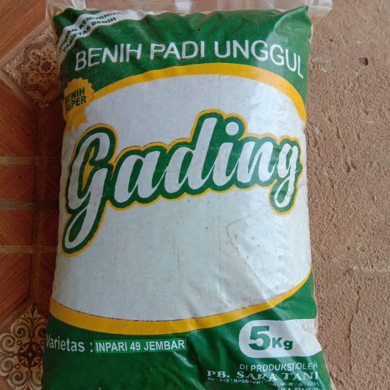 Benih Padi Unggul GADING Varietas INPARI 49 JEMBAR 5kg