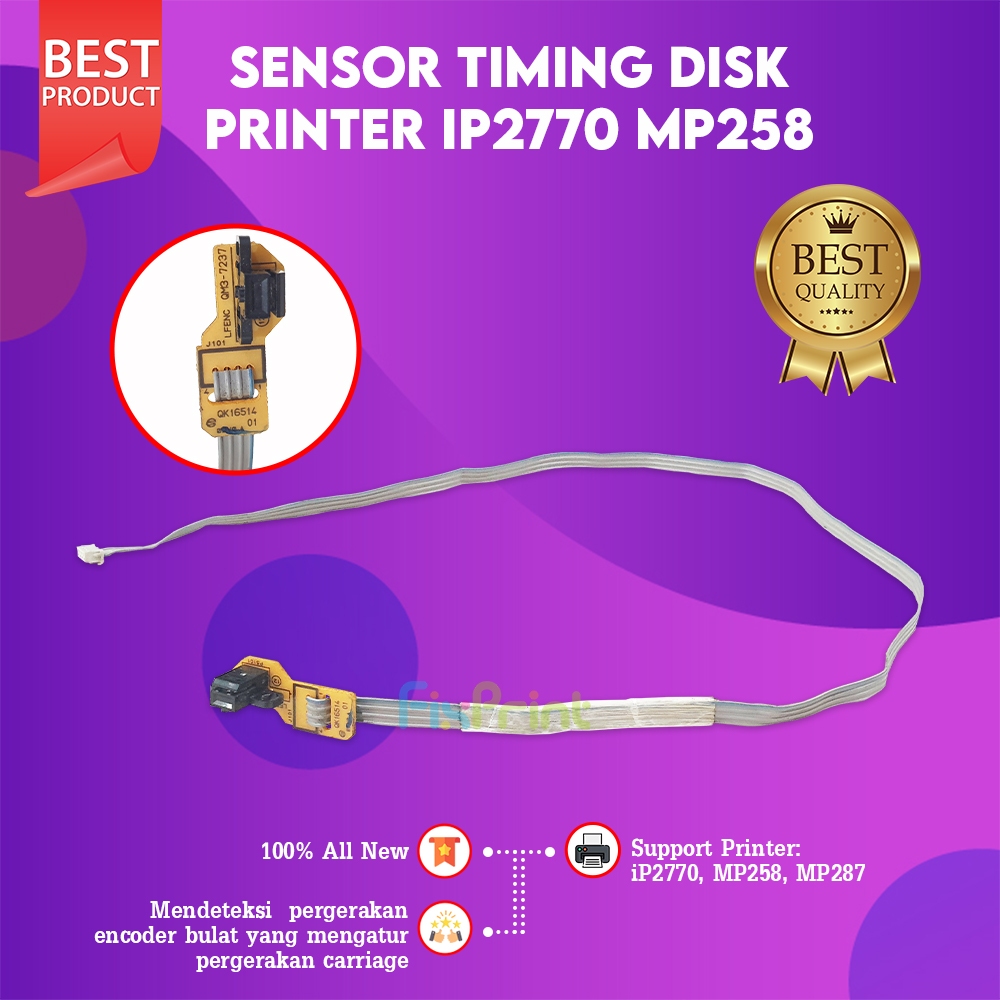 FixPrint Sensor Timing Disk Pembaca Encoder Bulat Canon IP2770 MP287 MP258