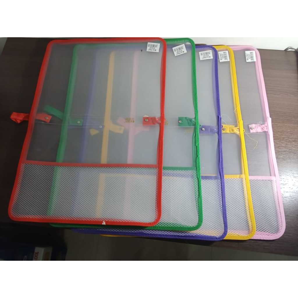 

Map Zipper Jipper Sleting SELETING BAG JARING FOLIO F4 PLASTIK