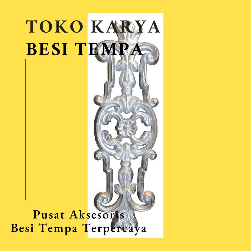 Ornamen Pagar Besi 1144 / Ornamen Besi Tempa / Ornamen Pagar Besi dan Tralis / Ornamen Pagar Utama /