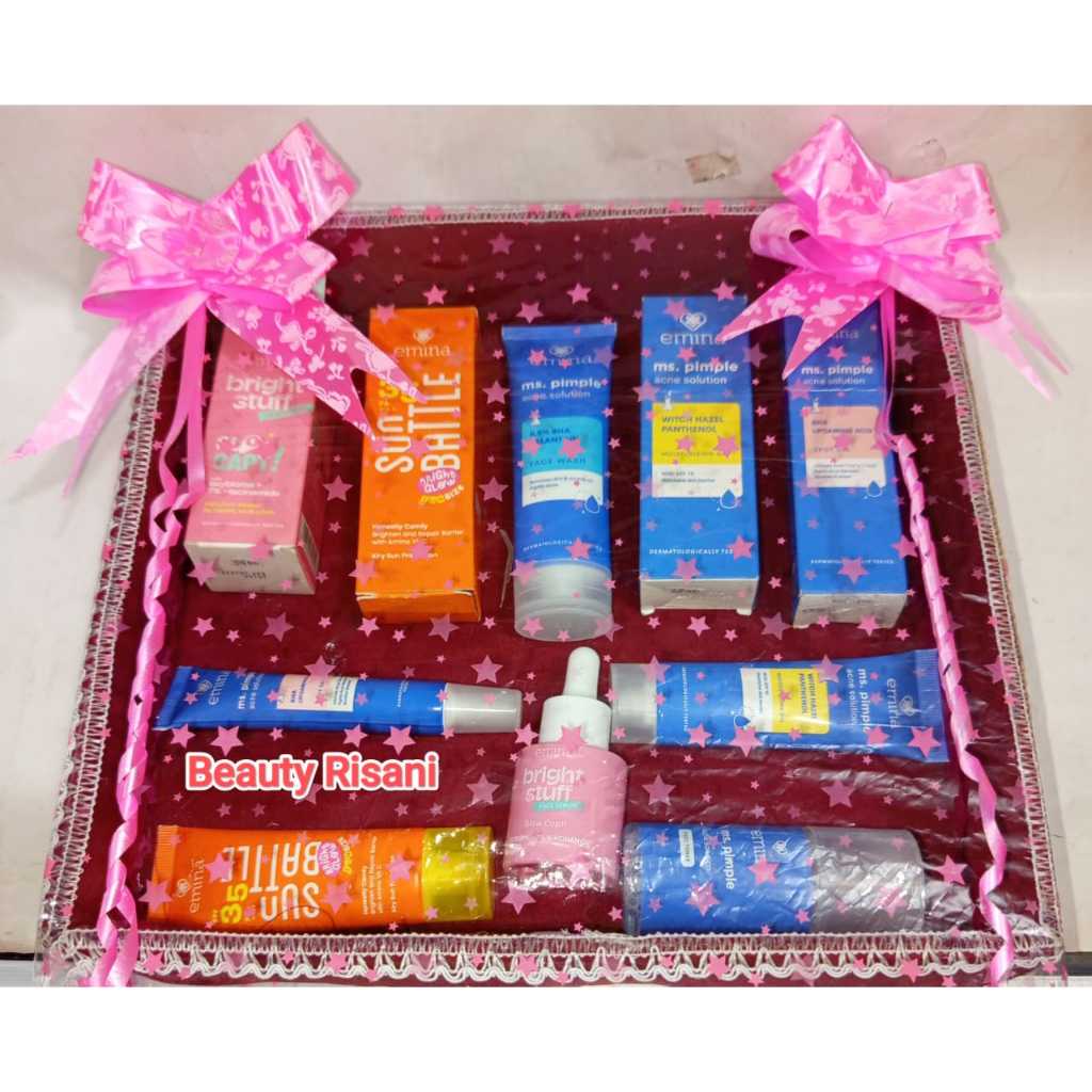 EMINA MS.PIMPLE PAKET SESERAHAN DAN HANTARAN NIKAH PERAWATAN WAJAH