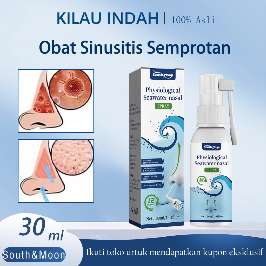 South Moon Obat Sinusitis | Nasal Spray 30ml Obat Sinusitis Semprotan Obat Sinusitis Paling Ampuh
