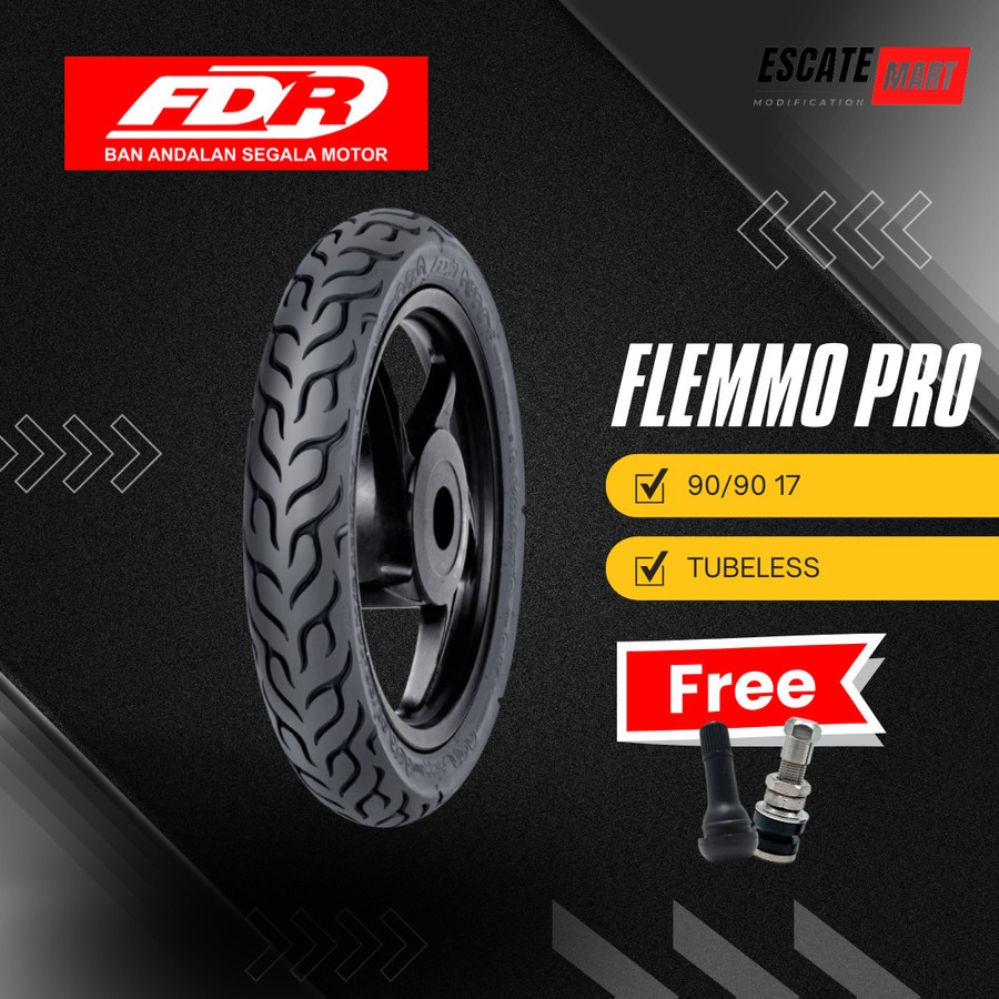 FDR Flemmo Pro 90/90-17 Tubeless - Ban Motor FDR Flemmo Pro 90/90 Ring 17 Tubeless