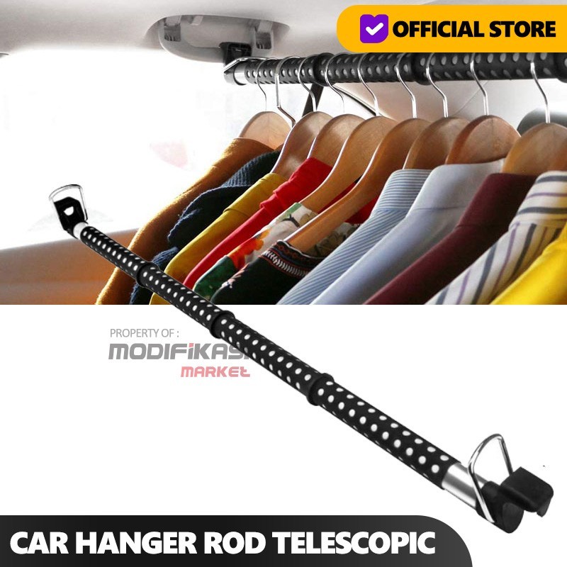 Tiang Gantung Baju/Rak Gantungan Baju/Tiang Bar Cloth Hanger Gantung Baju Mobil Lemari/Tiang Panjang
