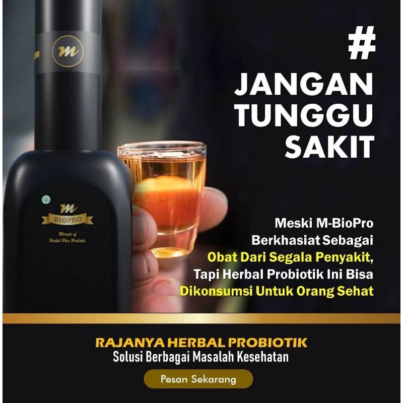 

Minuman Herbal M BIO PRO ASLI 100 persen Herbal paket 4 dan 5 botol