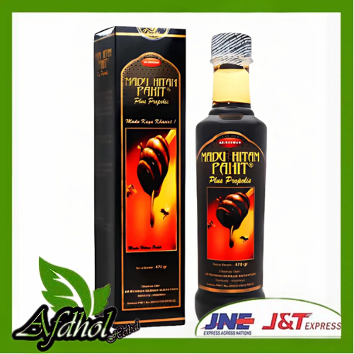 

Madu Hitam Pahit AR-ROHMAH Plus Propolis 470gr | Ratu Lebah Madu Hitam Pahit Asli