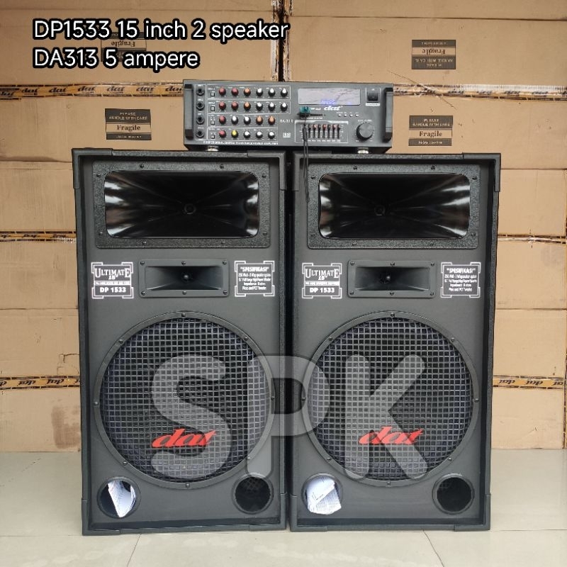 Paket Karaoke Sound System DAT 15 inch DP1533 DA313