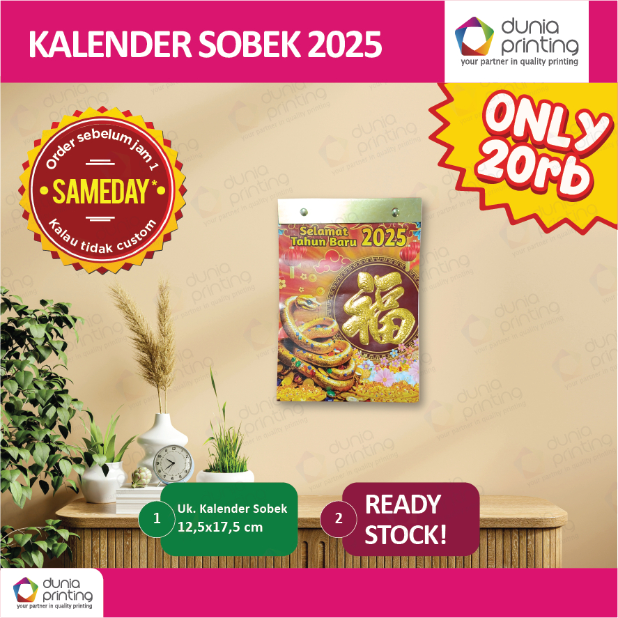 

KALENDER SOBEK 2025 / KALENDER HARIAN 2025