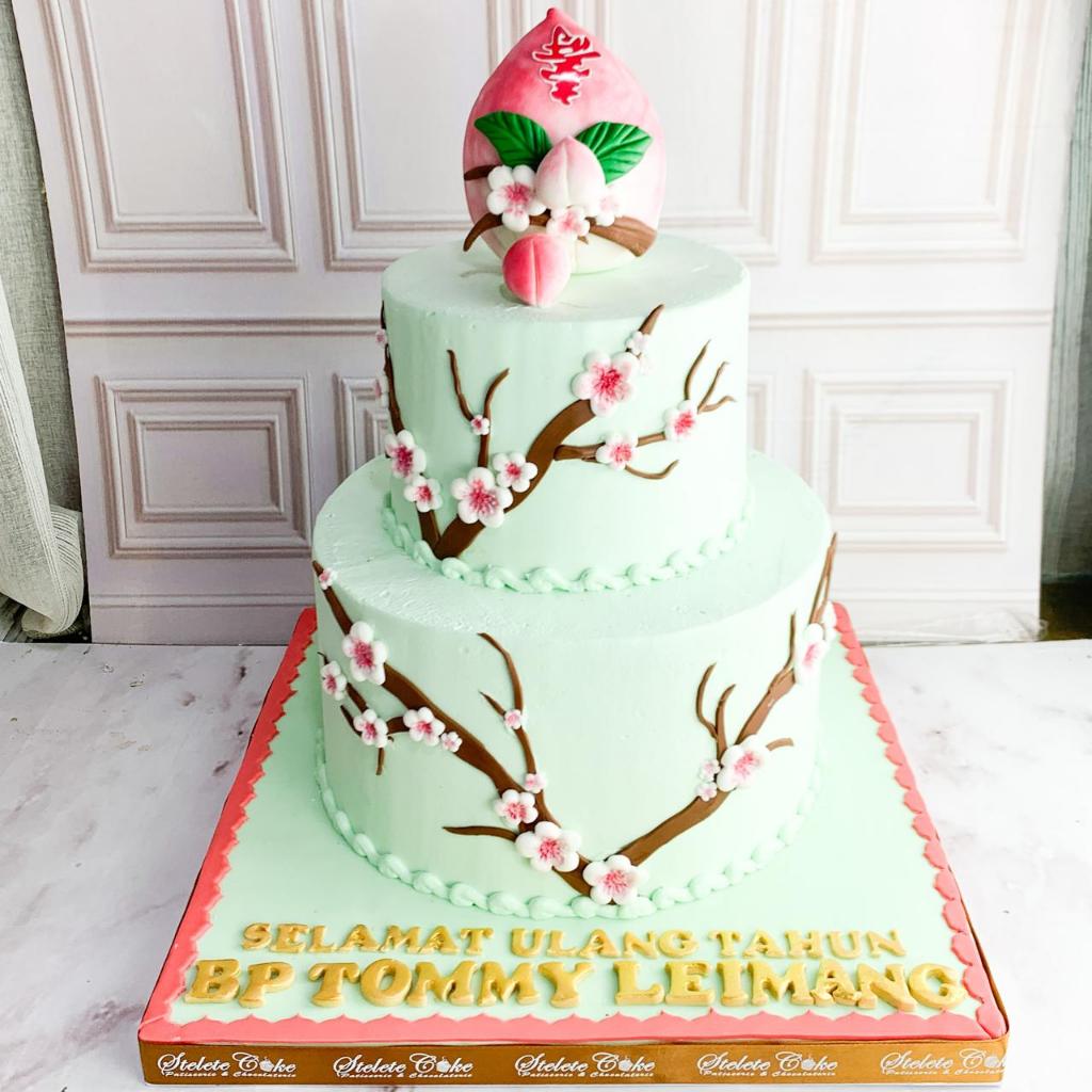 

Kue Ulang Tahun/Birthday Cake/kue Ultah Tema Sakura/Kue Birthday Jakarta/Sakura
