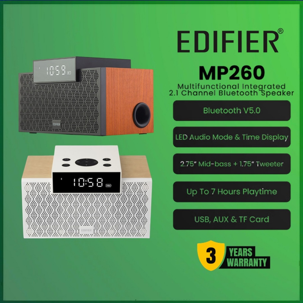 Edifier MP260 MP 260 Multifunctional Integrated 2.1 Channel Bluetooth Speaker