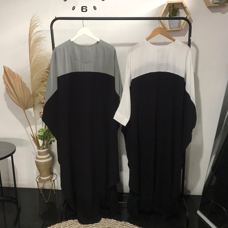 Rafanisa Glow - Zahra Kaftan - Gamis Lengan Batwing Bahan Ceruty - pakaian wanita kaftan wanita