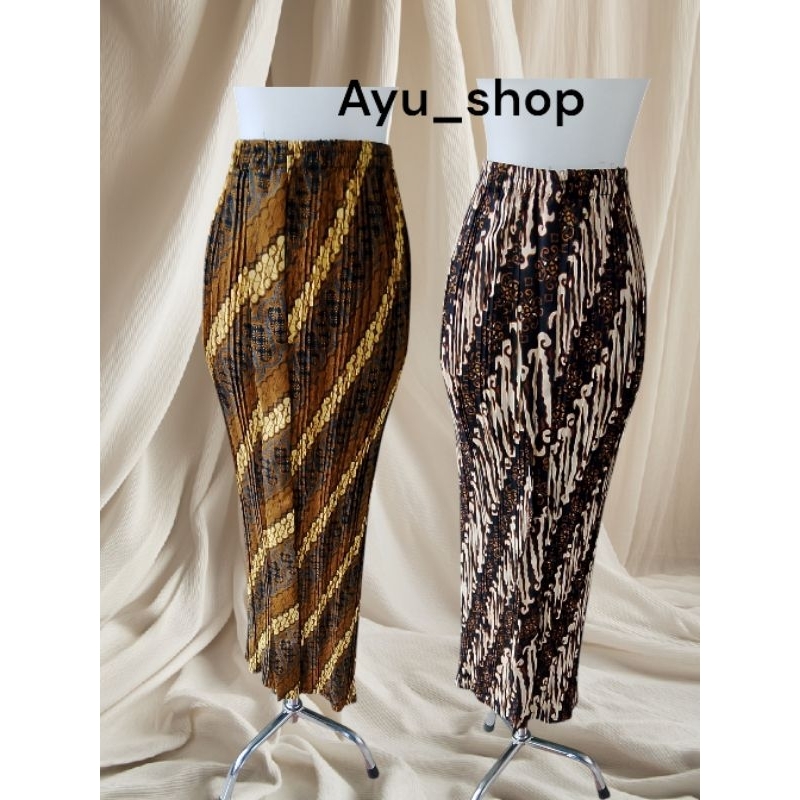 Rok batik Plisket Wiron jawa