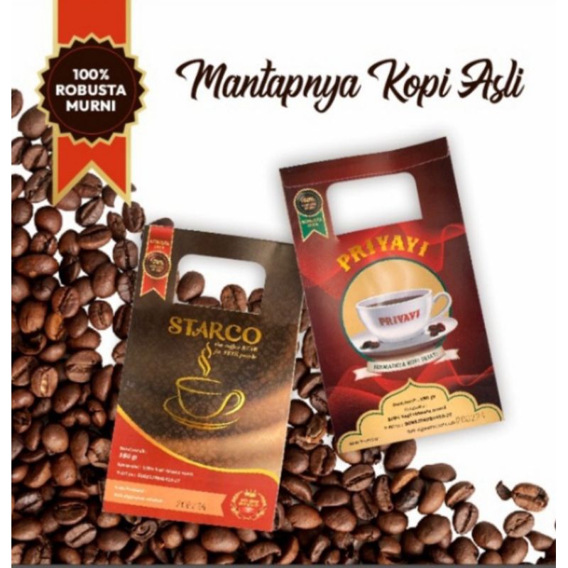 

POO-99 Kopi bubuk Priyayi toples 120gr , Robusta murni
