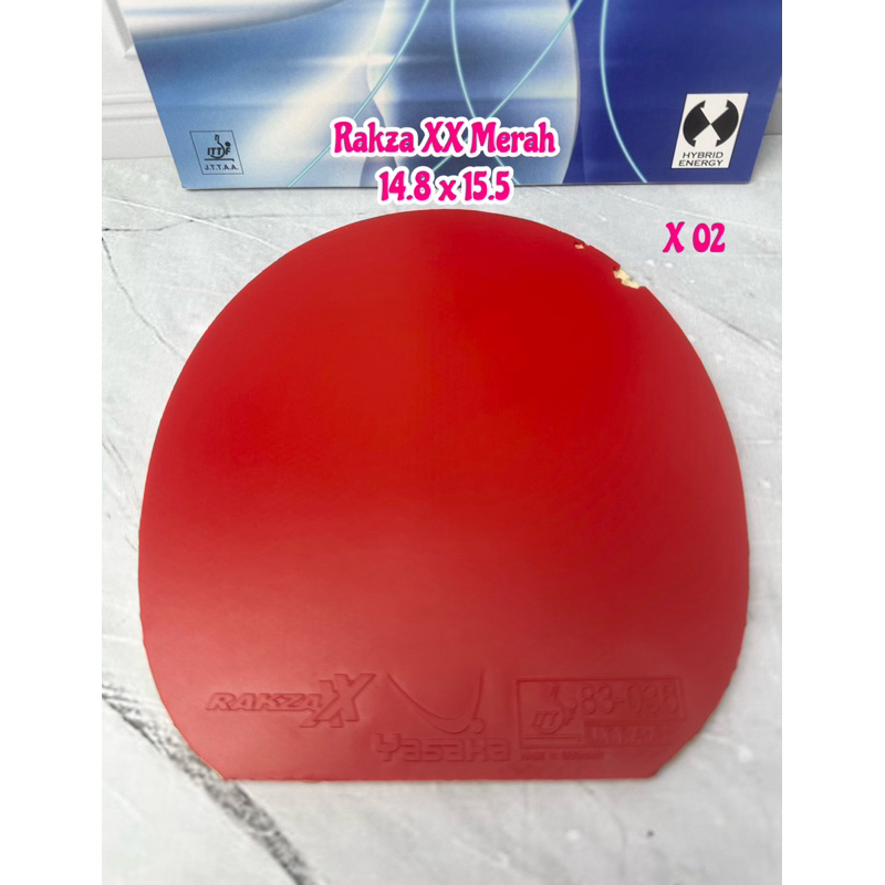 SECOND KARET PINGPONG TENIS MEJA RAKZA XX WARNA MERAH