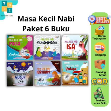 Paket isi 6 Buku Masa Kecil Nabi_Lingkar Media