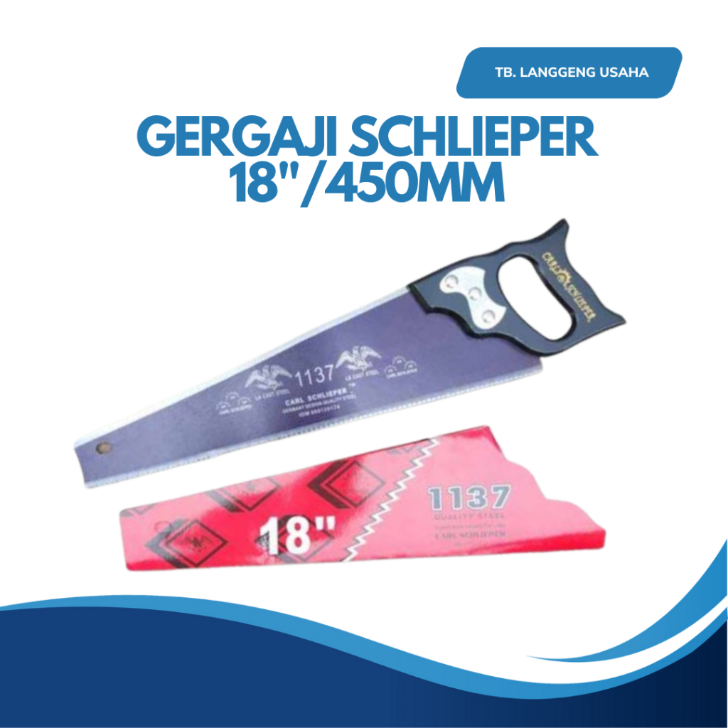 LU GERGAJI CARL SCHLIEPER GERGAJI KAYU GERGAJI TANGAN SUPER TAJAM POTONG KAYU TRIPLEK 14 16 18 20 “ 