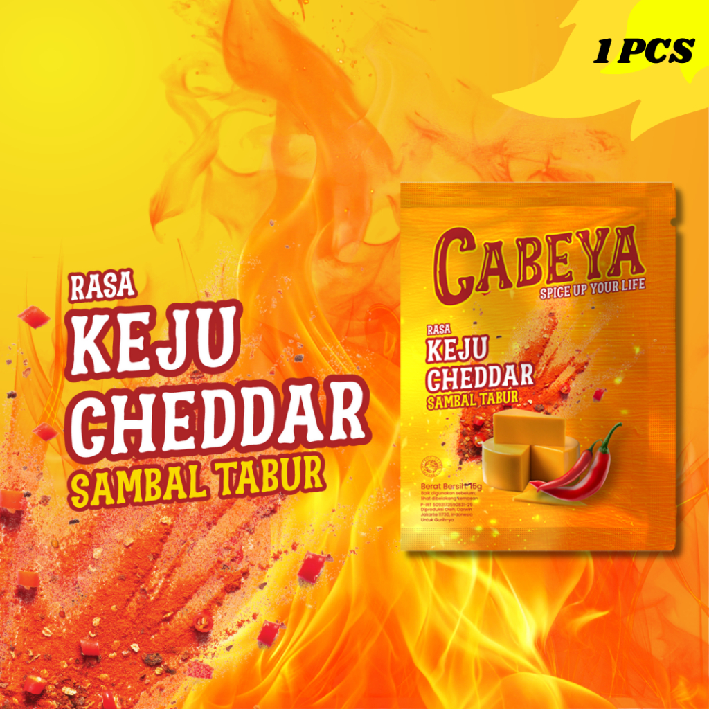 

Cabeya - Sambal Tabur Keju Cheddar - 15g