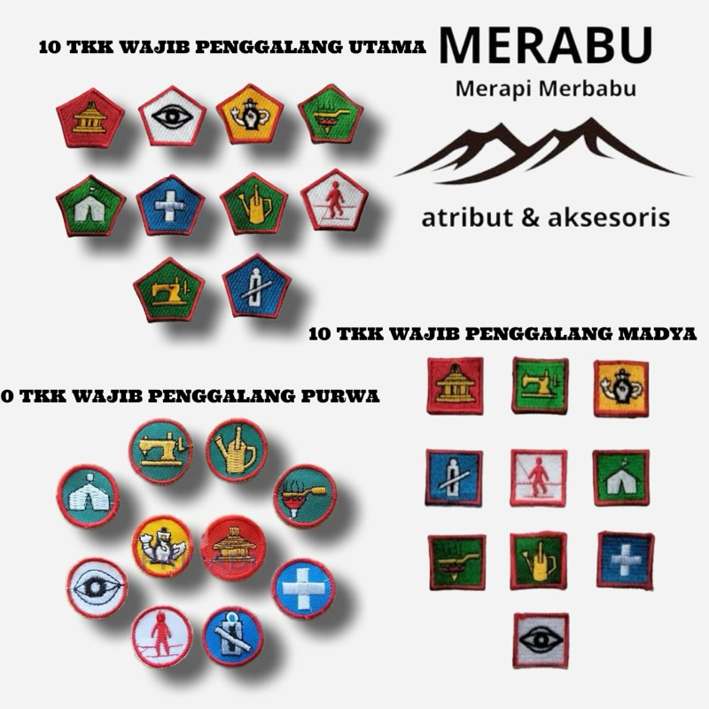 10 tkk wajib penggalang purwa / 10 tkk wajib penggalang utama / 10 tkk wajib penggalang madya