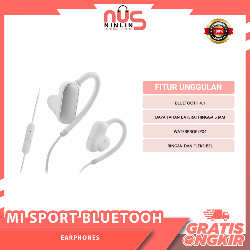Mi Sport Wireless Bluetooth Headset Earphone