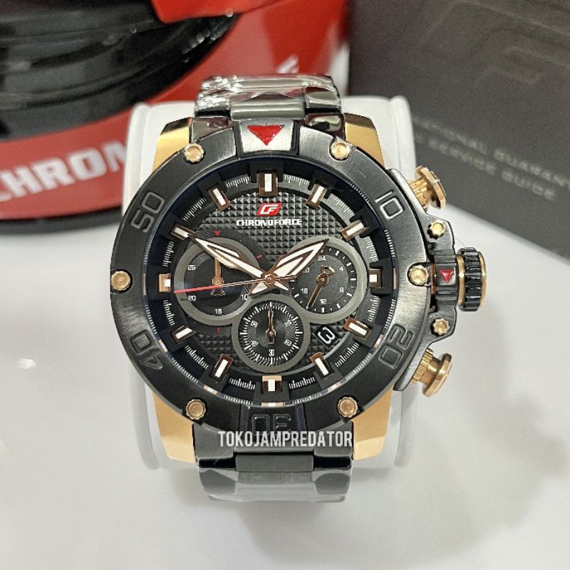 JAM TANGAN PRIA CHRONOFORCE CF 5257G-6 ORIGINAL