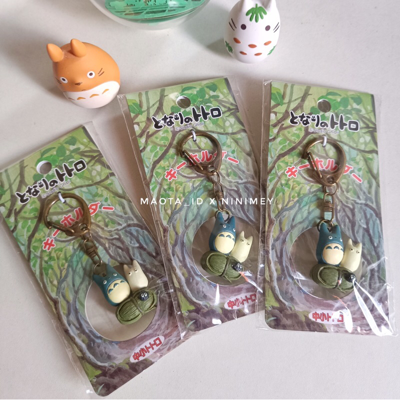 Totoro Figure Keychain / Totoro Keychain / Studio Ghibli Keychain / Gantungan Kunci Totoro