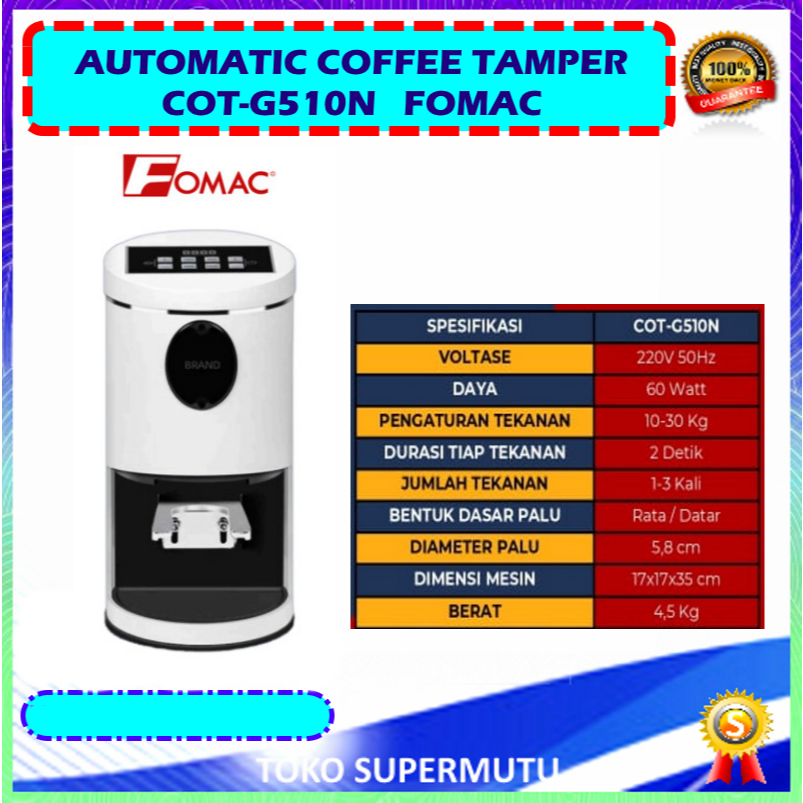 Mesin Otomatis Tamper Kopi COT-G510N FOMAC Automatic Coffee Tamper