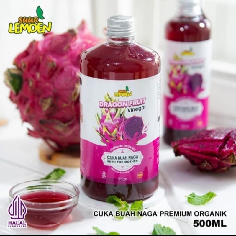 

Cuka Buah Naga with Mother SUUR LEMOEN 500ml | Anemia, Imun, Detoks, Antioksidan