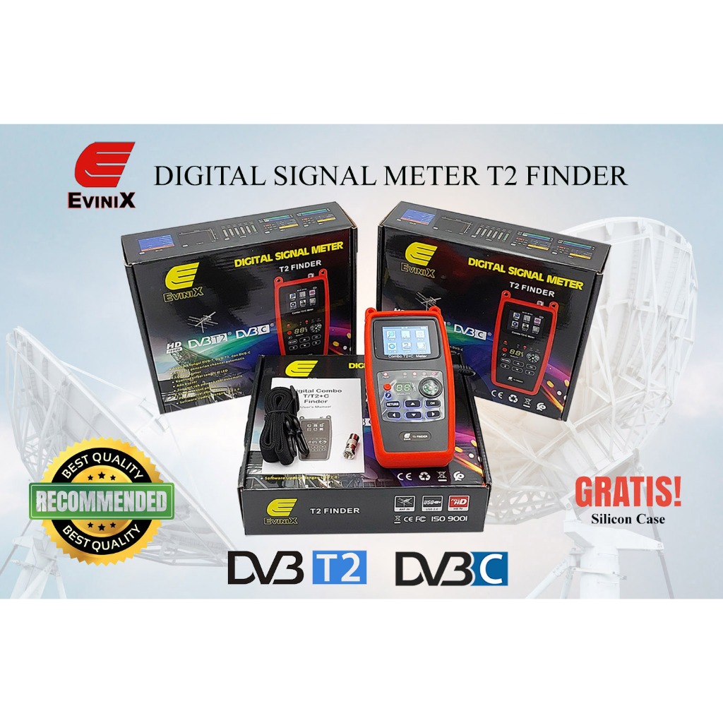 T2 Finder Evinix Digital Signal Meter DVB-T2/C