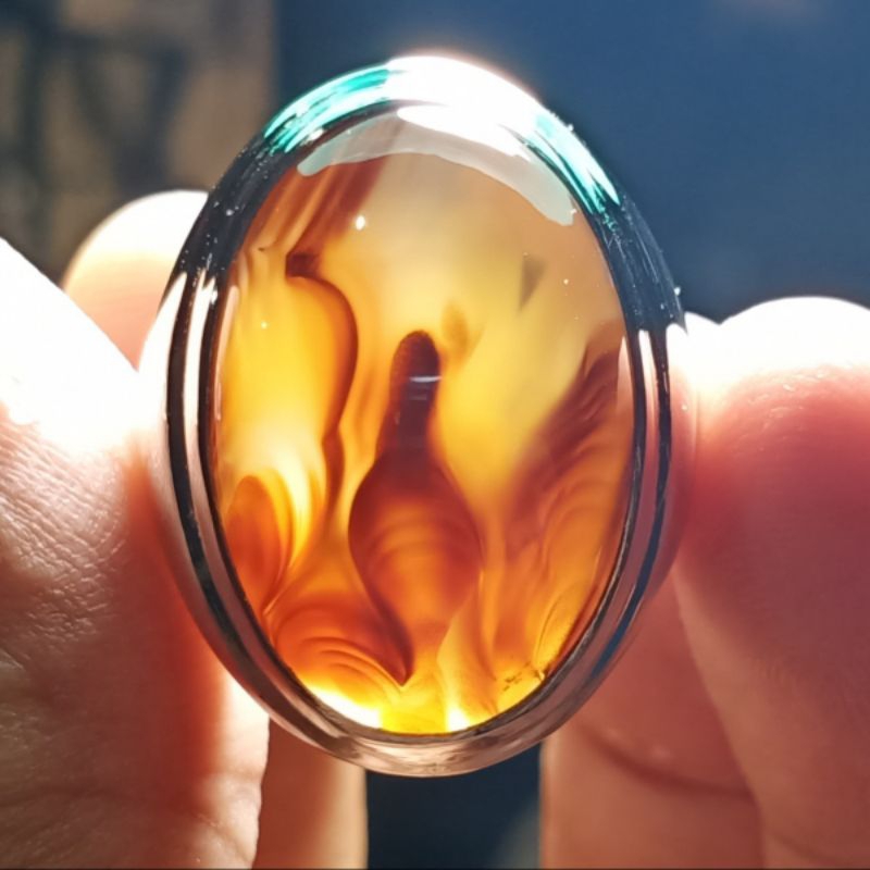 Batu Kristal Gambar - Akik Sulaiman Motif.Bukan Batu Red Baron Pacitan Pirus Persia Ijo Garut Kalima