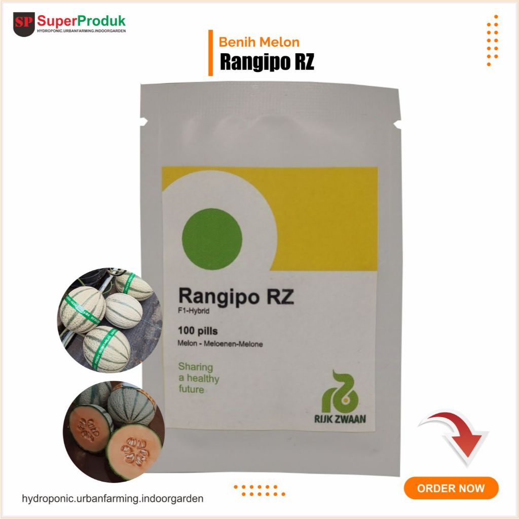 Benih Melon Rangipo rz kemasan repack 100seed