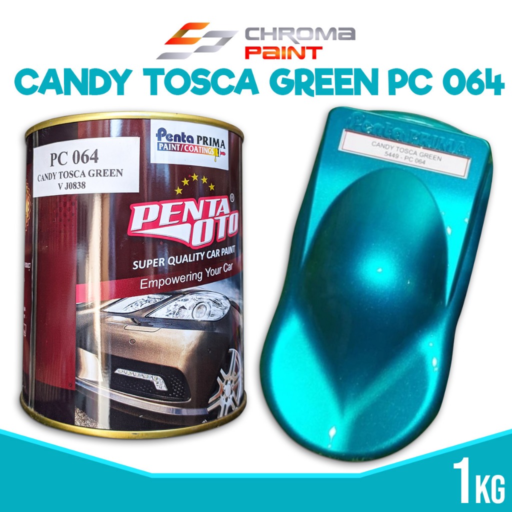 Cat PU - Penta OTO Candy Tosca Green PC 064 - Cat Polyurethane Warna Hijau Tosca